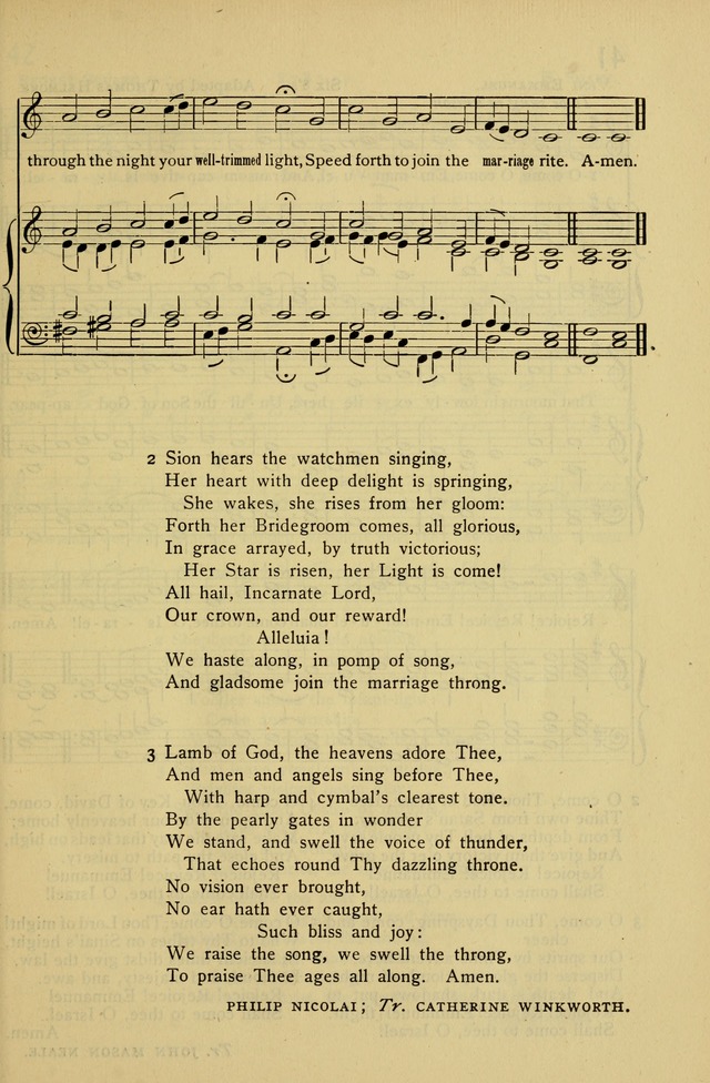Columbia University Hymnal page 41
