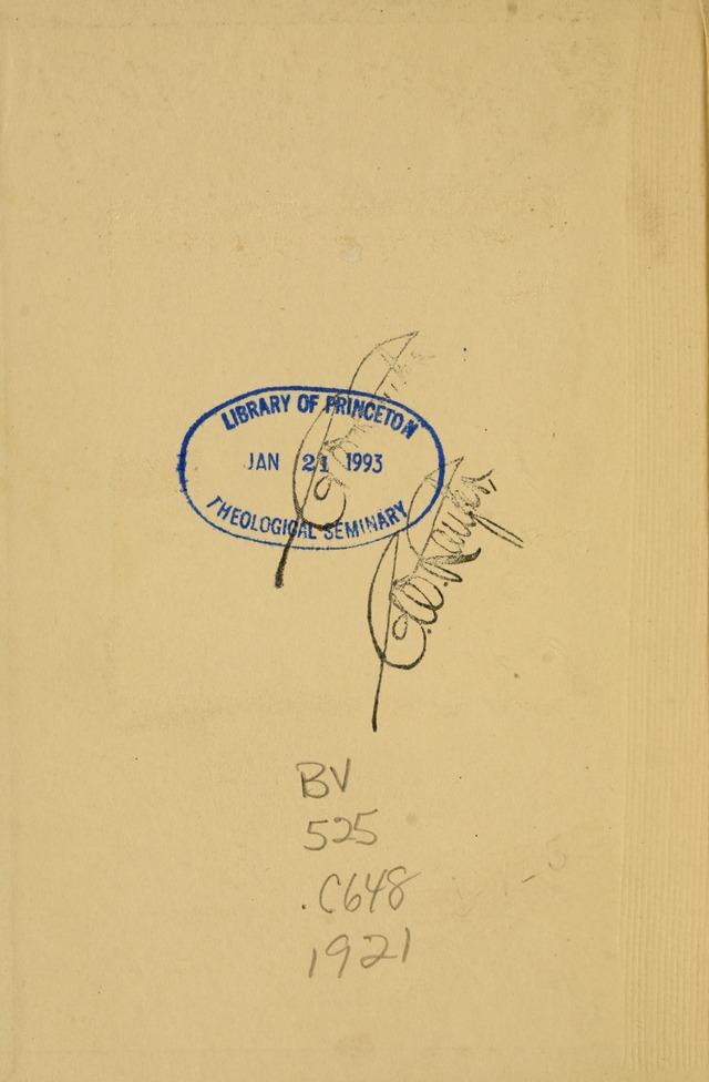 Columbia University Hymnal page ii