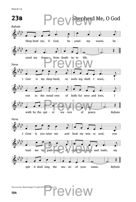Christian Worship: Psalter page 104
