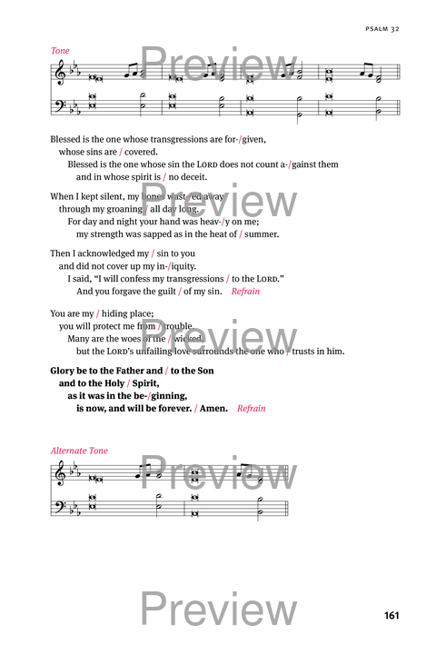Christian Worship: Psalter page 161