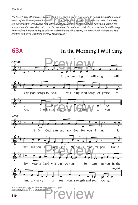 Christian Worship: Psalter page 310