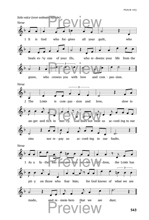 Christian Worship: Psalter page 543