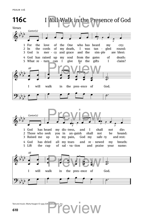 Christian Worship: Psalter page 610