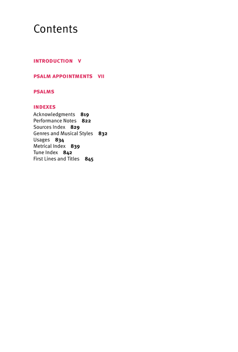 Christian Worship: Psalter page iii