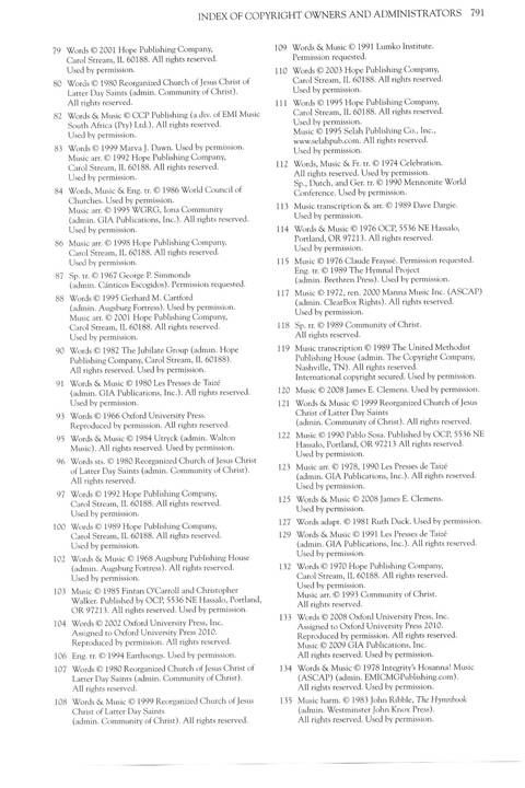 Community of Christ Sings page 799