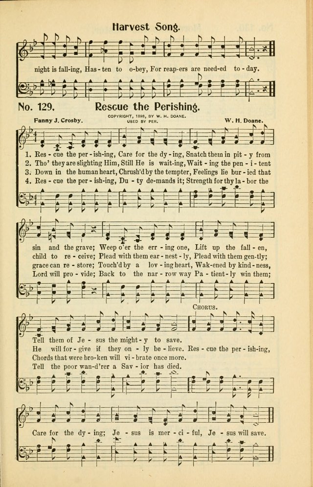 Diadems: a collection of religious songs, new and old, for the church and Sunday school page 129