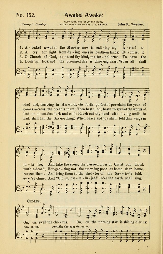 Diadems: a collection of religious songs, new and old, for the church and Sunday school page 152