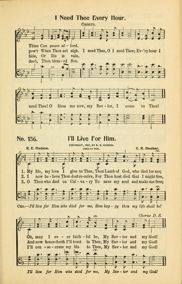 Diadems: a collection of religious songs, new and old, for the church and Sunday school page 155