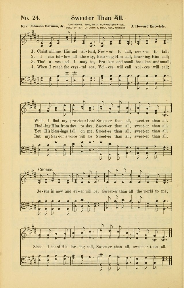 Diadems: a collection of religious songs, new and old, for the church and Sunday school page 24