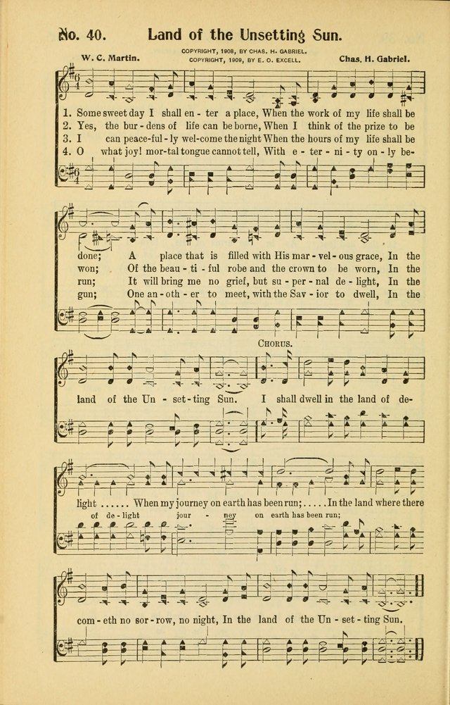 Diadems: a collection of religious songs, new and old, for the church and Sunday school page 40