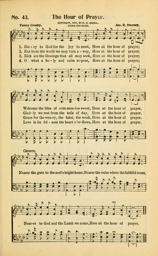 Diadems: a collection of religious songs, new and old, for the church and Sunday school page 43