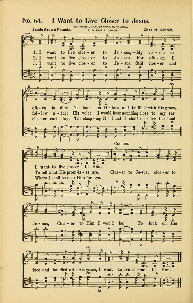 Diadems: a collection of religious songs, new and old, for the church and Sunday school page 64