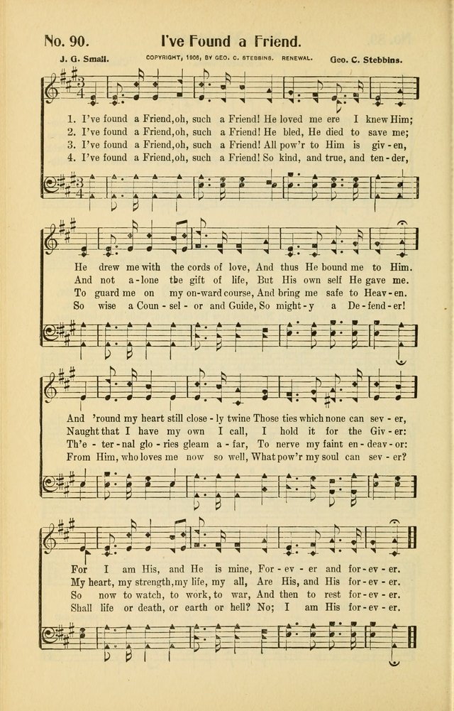 Diadems: a collection of religious songs, new and old, for the church and Sunday school page 90