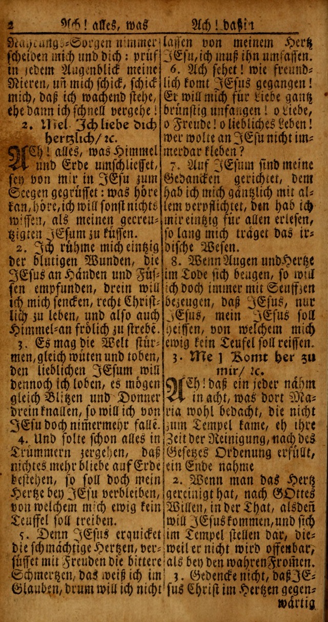 Das Kleine Davidische Psalterspiel der Kinder Zions von alten und neuen auserlesenen Geistes-Gesängen allen wahren heyls-begierigen Säuglingen der Weisheit, insonderheit aber denen Gemeinden des Herrn page 2