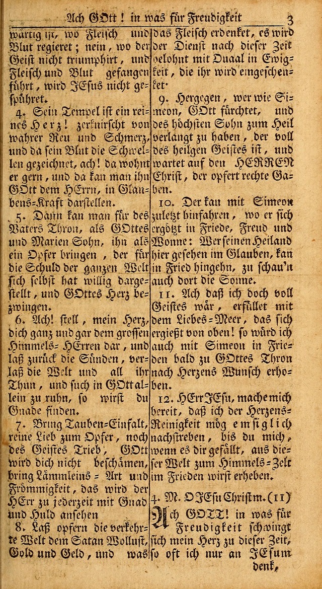 Das Kleine Davidische Psalterspiel der Kinder Zions: von alten und neuen auserlesenen Geistes-Gesängen allen wahren heils-begierigen säuglingen der weisheit, infonderheit aber denen Gemeinden ... page 3