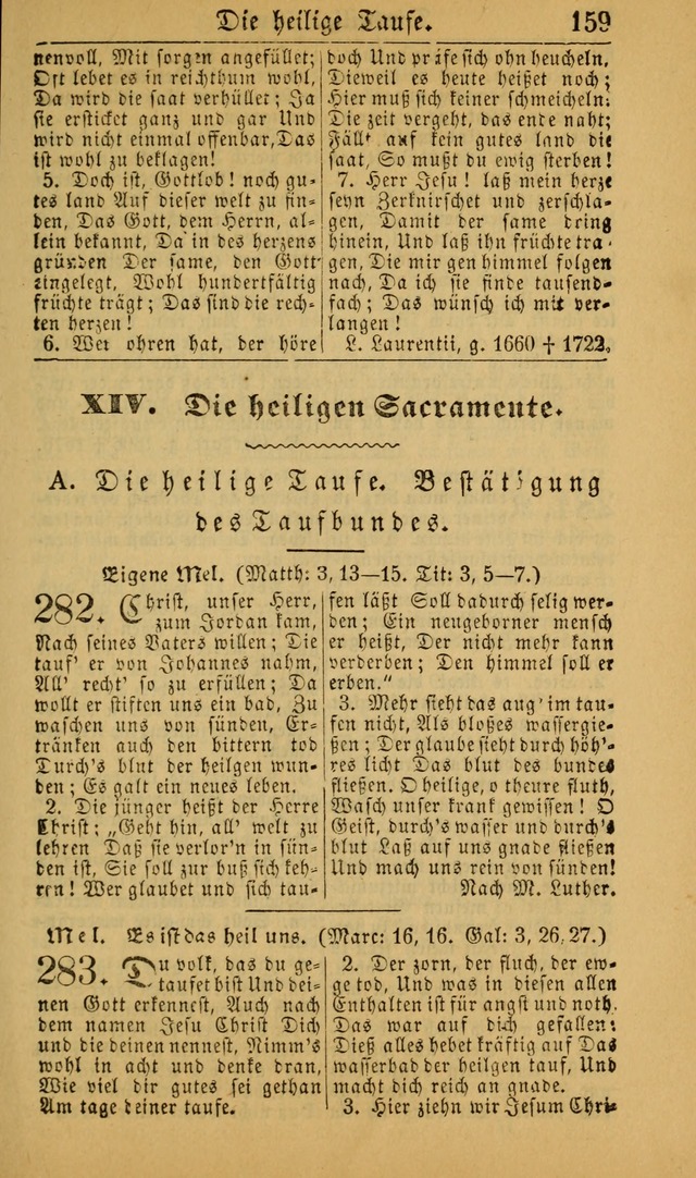 Deutsches Gesangbuch für die Evangelisch-Luterische Kirche in den Vereinigten Staaten: herausgegeben mit kirchlicher Genehmigung (22nd aufl.) page 161