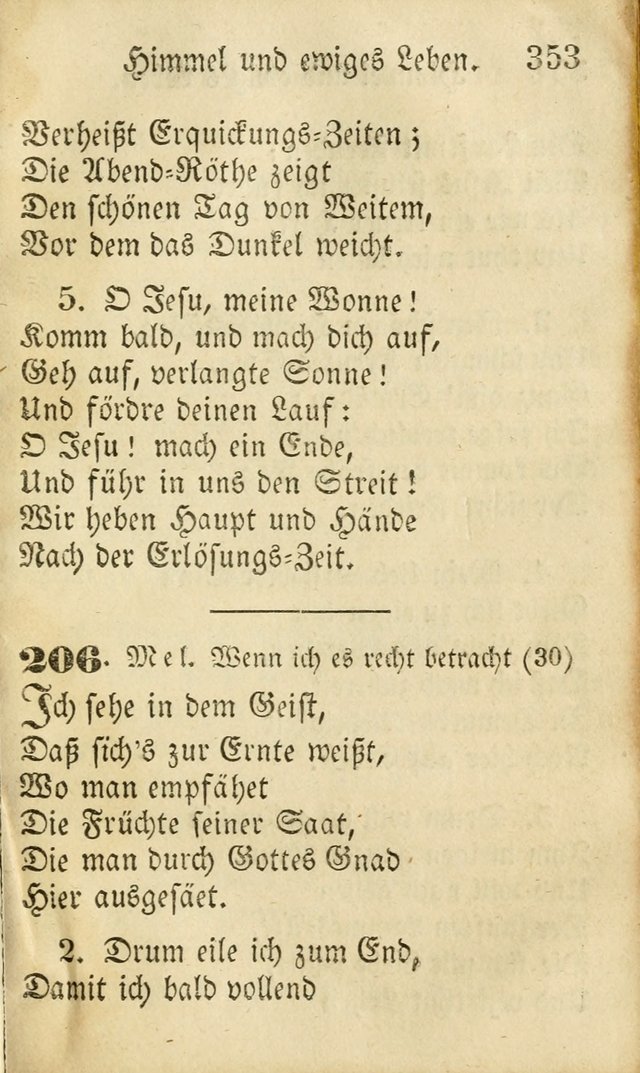 Die Gemeinschaftliche Liedersammlung: zum allgemeinen Gebrauch des wahren Gottesdienstes: mit einem inhalt sammt zwensachen register versehen (3 aufl.) page 355