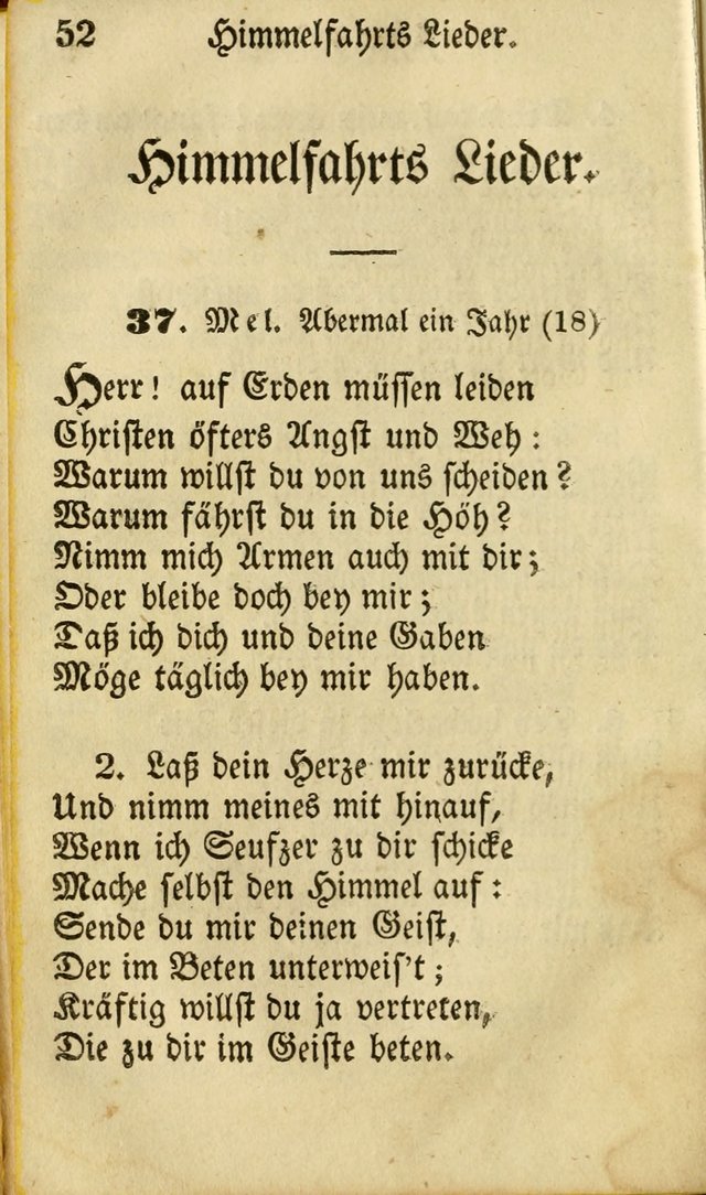 Die Gemeinschaftliche Liedersammlung: zum allgemeinen Gebrauch des wahren Gottesdienstes: mit einem inhalt sammt zwensachen register versehen (3 aufl.) page 52