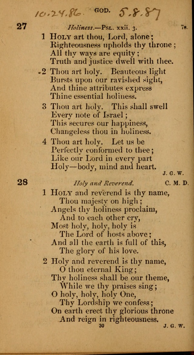 Devotional hymns: selected for public and social worship page 30