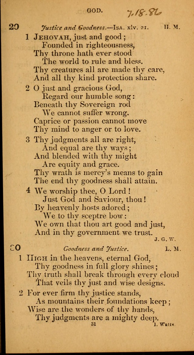 Devotional hymns: selected for public and social worship page 31