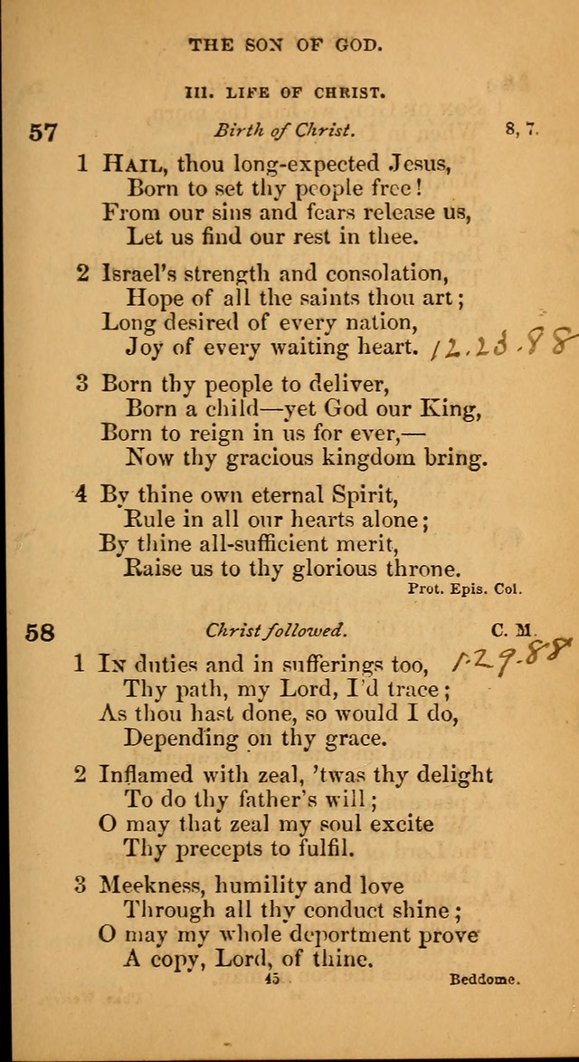 Devotional hymns: selected for public and social worship page 45
