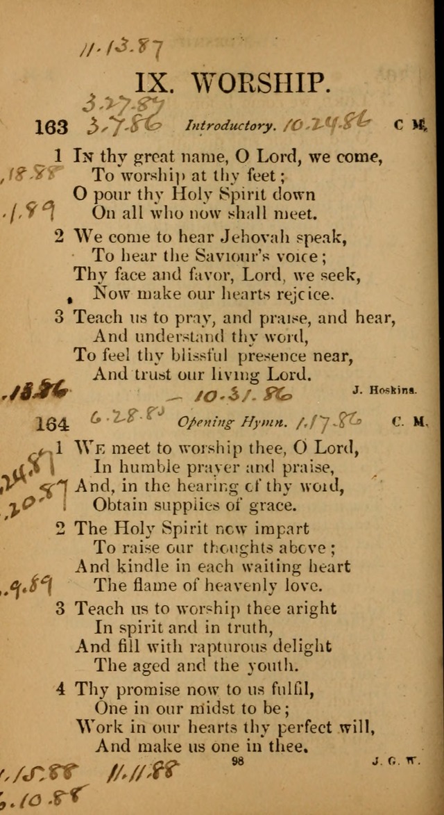 Devotional hymns: selected for public and social worship page 98