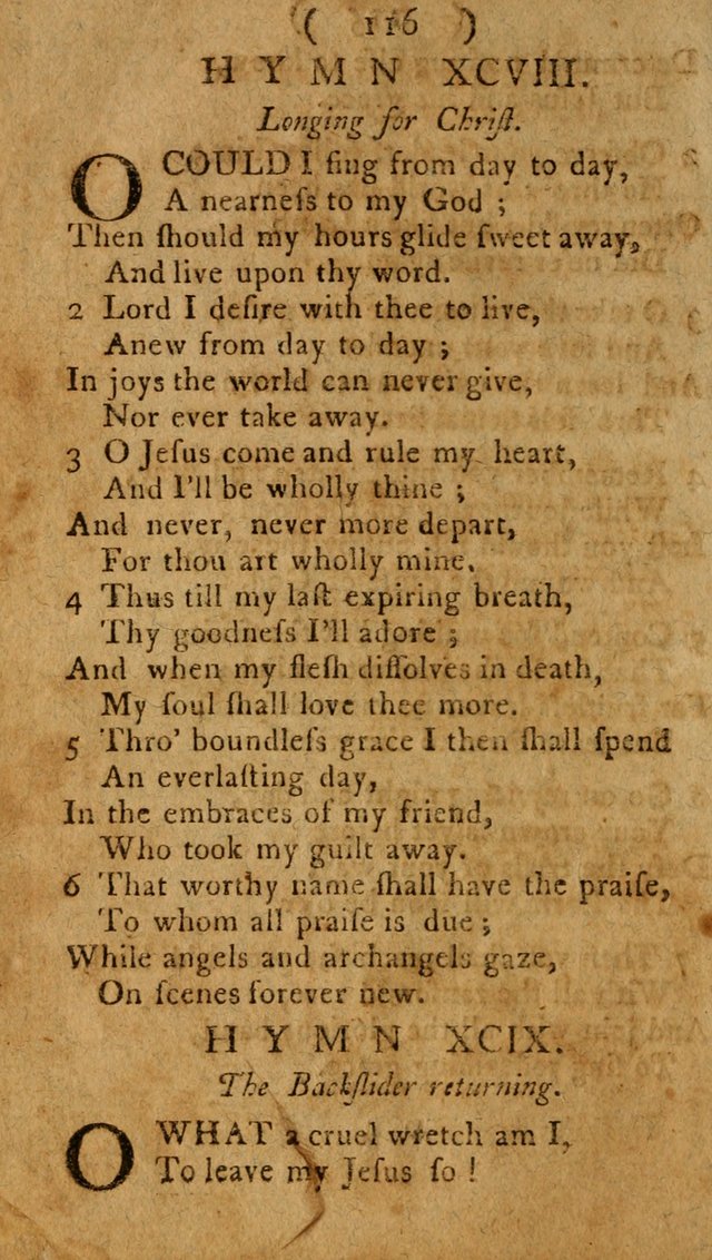 Divine Hymns or Spiritual Songs, for the use of religious assemblies and private Christians: being a collection page 121