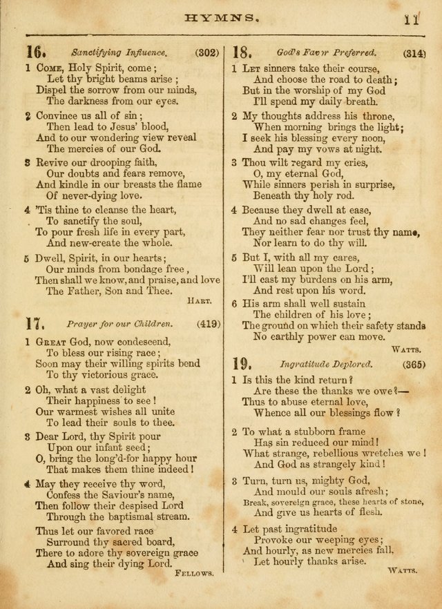 The Devotional Hymn and Tune Book: for social and public worship page 11