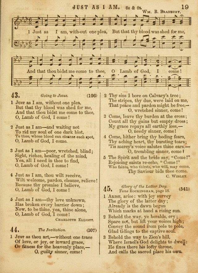 The Devotional Hymn and Tune Book: for social and public worship page 19