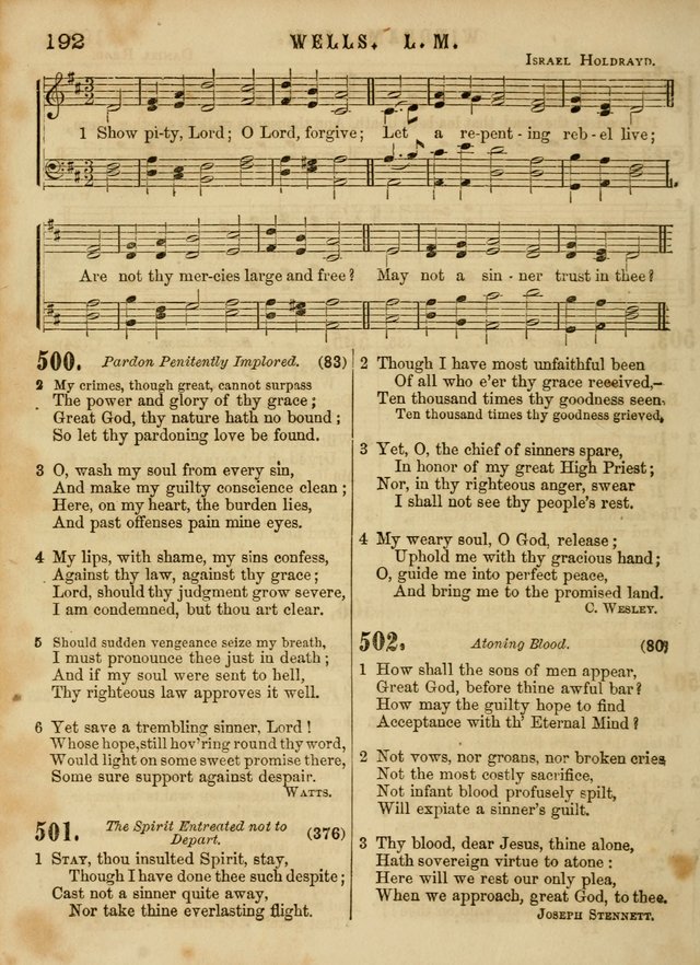 The Devotional Hymn and Tune Book: for social and public worship page 192