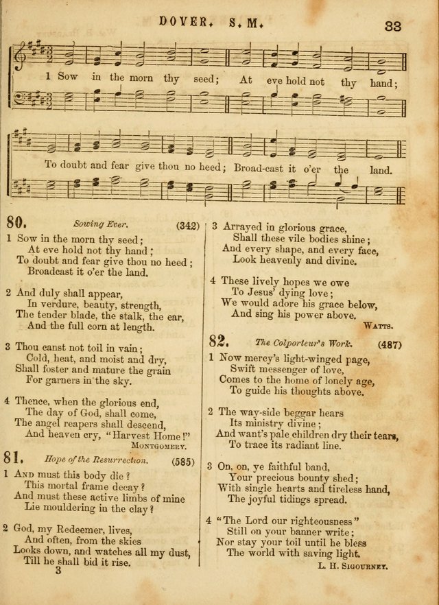 The Devotional Hymn and Tune Book: for social and public worship page 33