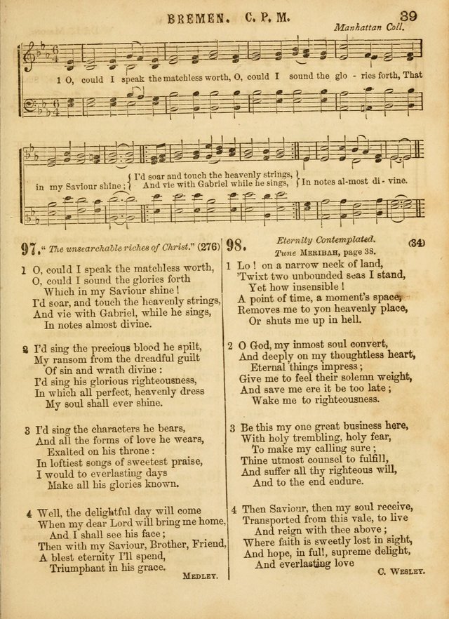 The Devotional Hymn and Tune Book: for social and public worship page 39