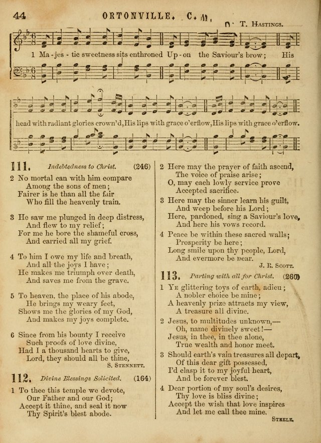 The Devotional Hymn and Tune Book: for social and public worship page 44
