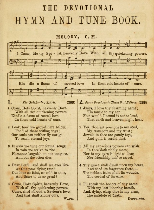 The Devotional Hymn and Tune Book: for social and public worship page 5