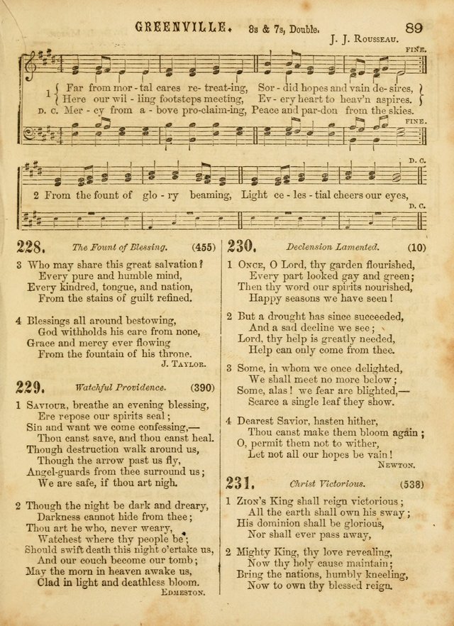 The Devotional Hymn and Tune Book: for social and public worship page 89