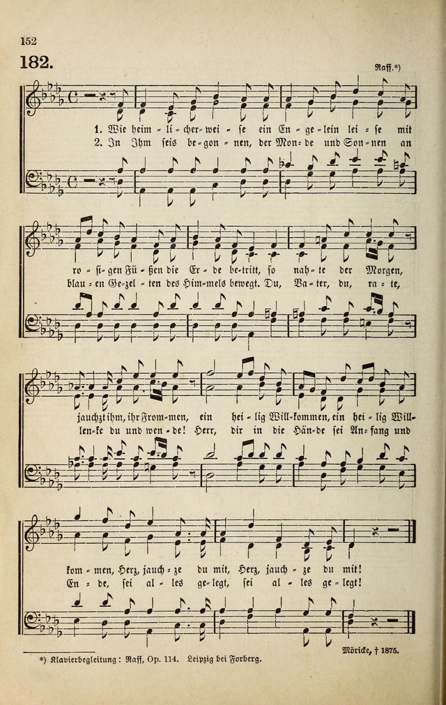 Deutsches Liederbuch: Sammlung von Chorälen und Liedern für Schule und Haus page 152