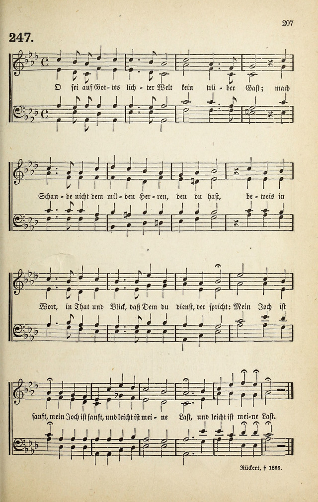 Deutsches Liederbuch: Sammlung von Chorälen und Liedern für Schule und Haus page 207