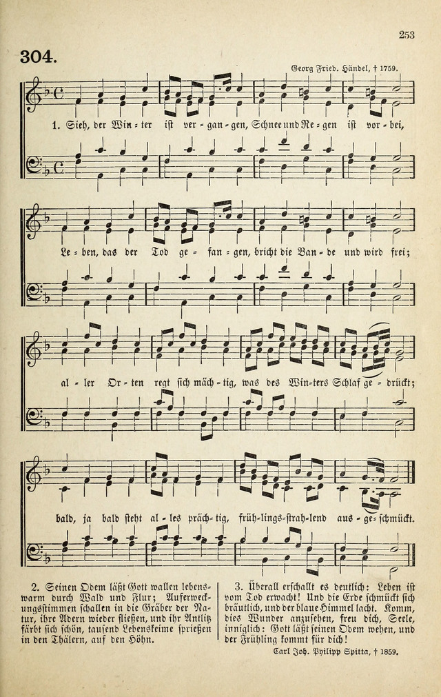Deutsches Liederbuch: Sammlung von Chorälen und Liedern für Schule und Haus page 253