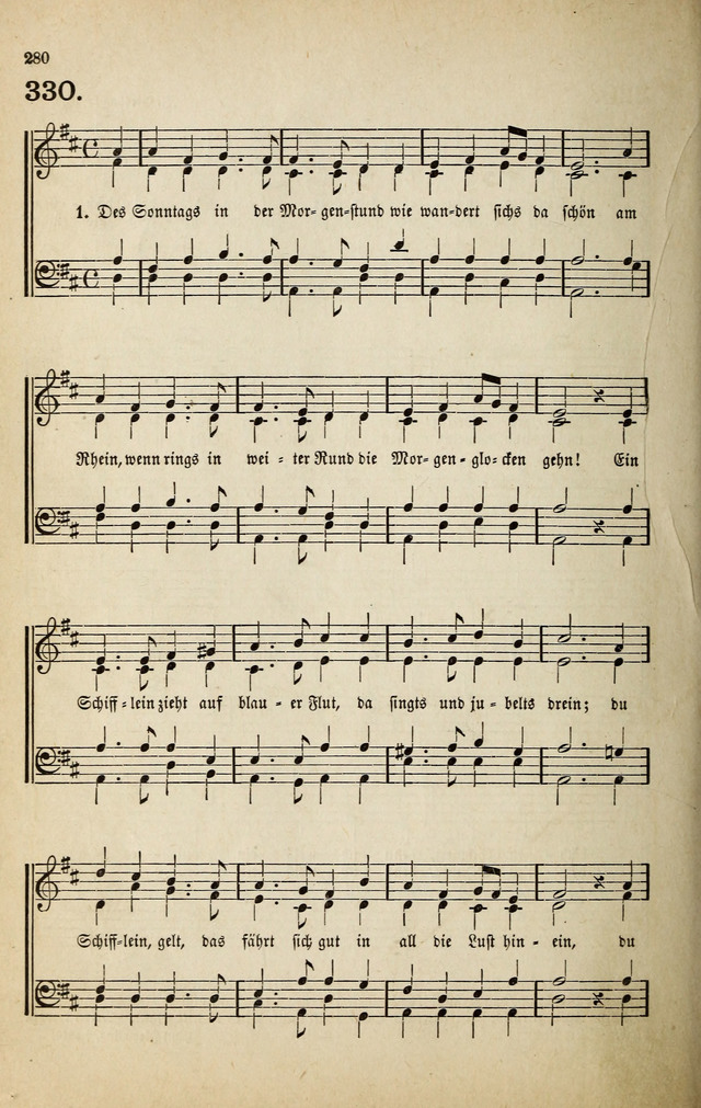 Deutsches Liederbuch: Sammlung von Chorälen und Liedern für Schule und Haus page 280