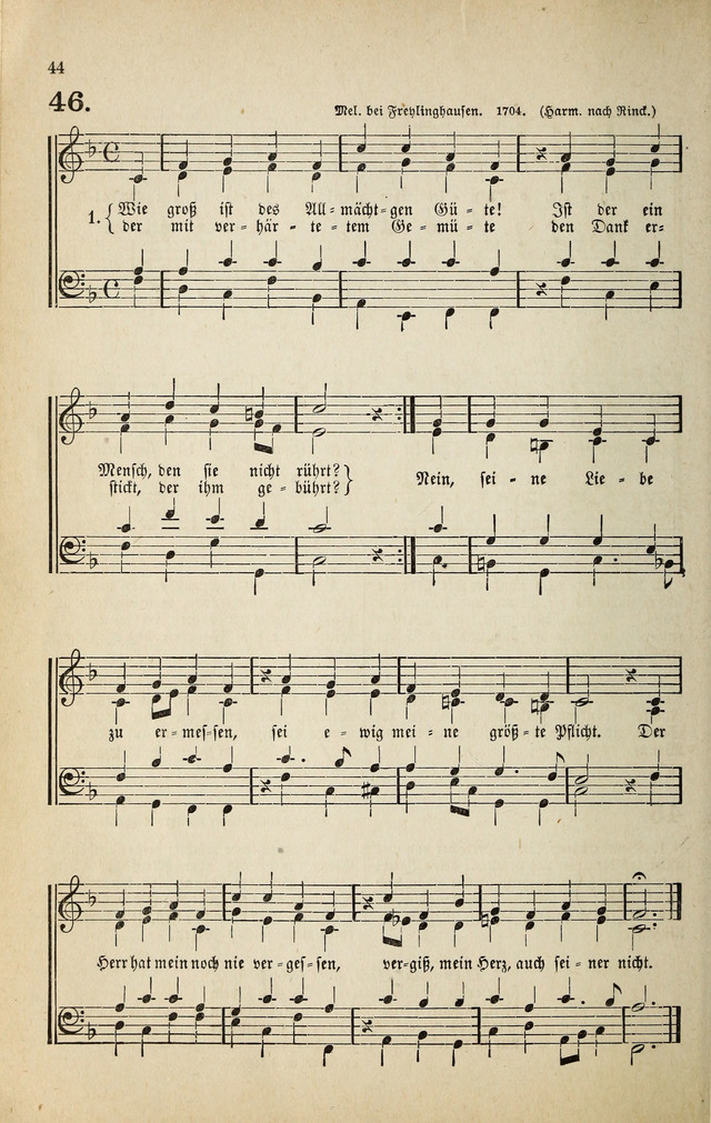 Deutsches Liederbuch: Sammlung von Chorälen und Liedern für Schule und Haus page 44