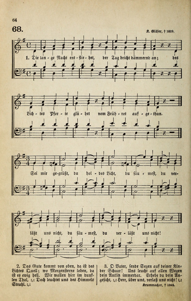 Deutsches Liederbuch: Sammlung von Chorälen und Liedern für Schule und Haus page 64