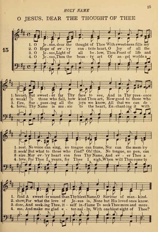 The De La Salle Hymnal: for Catholic schools and choirs page 15