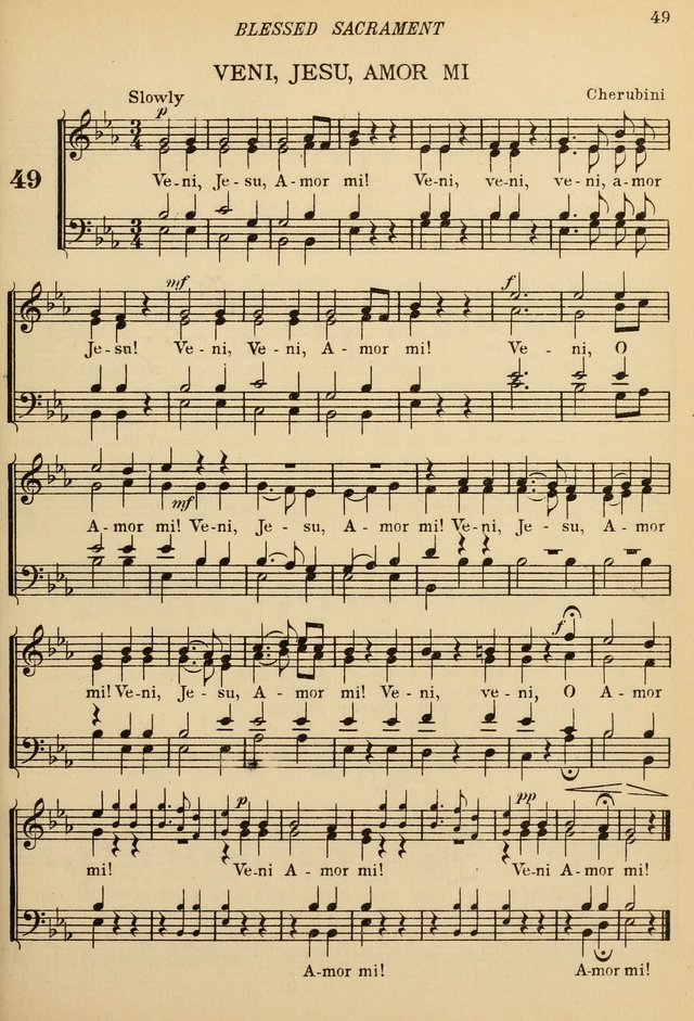 The De La Salle Hymnal: for Catholic schools and choirs page 49