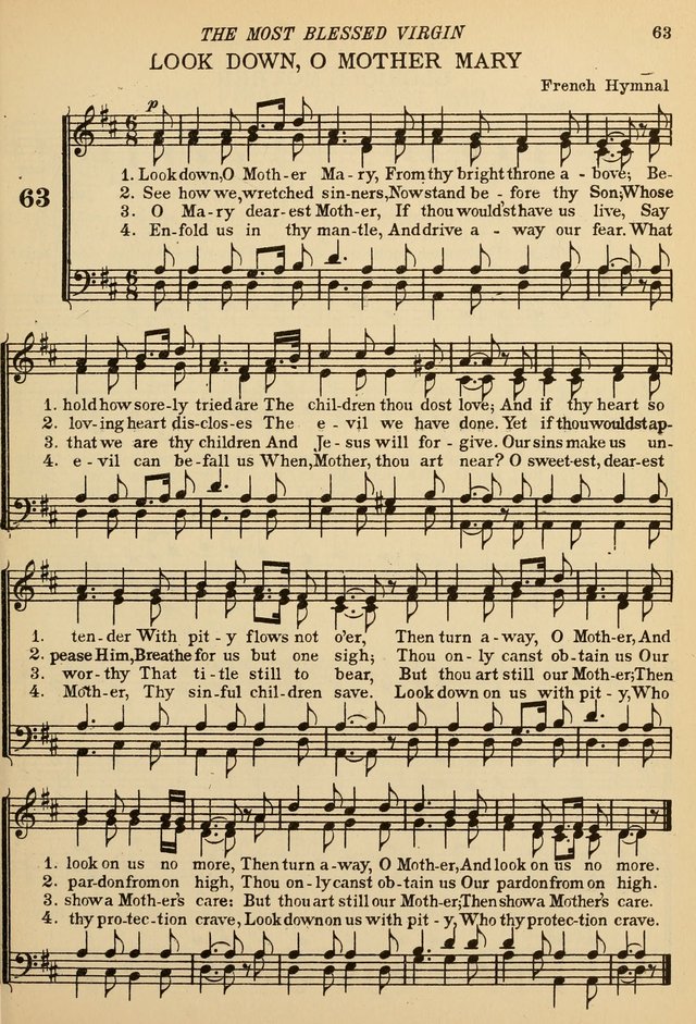 The De La Salle Hymnal: for Catholic schools and choirs page 63