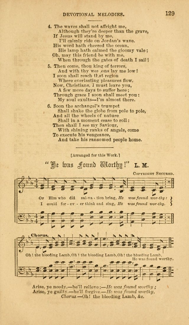 Devotional Melodies: or, a collection of original and selected tunes and hymns, designed for congregational and social worship. (2nd ed.) page 136