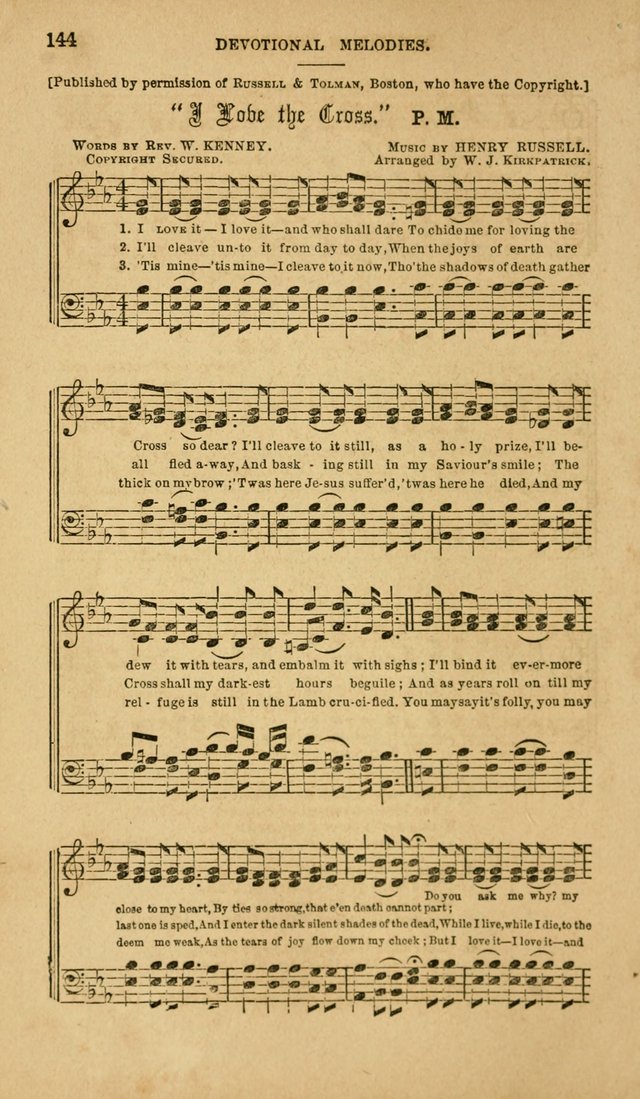 Devotional Melodies: or, a collection of original and selected tunes and hymns, designed for congregational and social worship. (2nd ed.) page 151