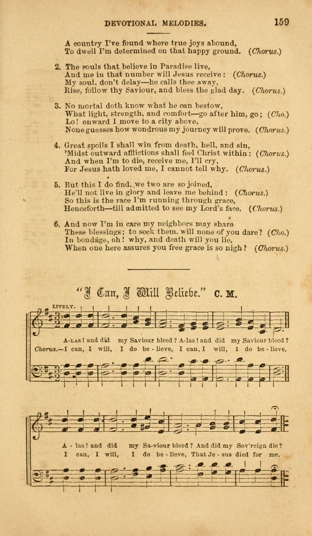 Devotional Melodies: or, a collection of original and selected tunes and hymns, designed for congregational and social worship. (2nd ed.) page 166