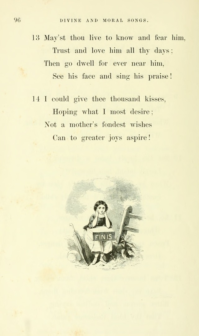 Divine and Moral Songs: attempted in easy language for the use of children with some additional composures page 100