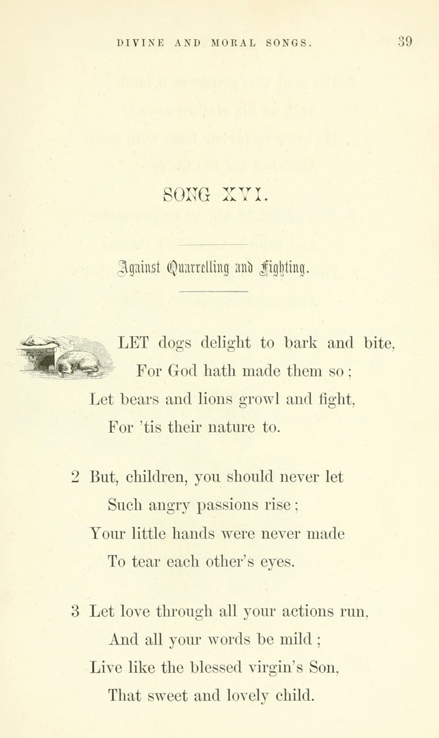 Divine and Moral Songs: attempted in easy language for the use of children with some additional composures page 41