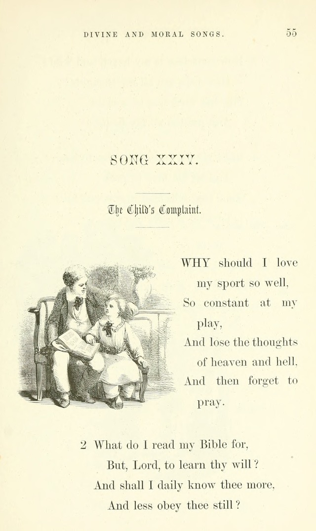 Divine and Moral Songs: attempted in easy language for the use of children with some additional composures page 59